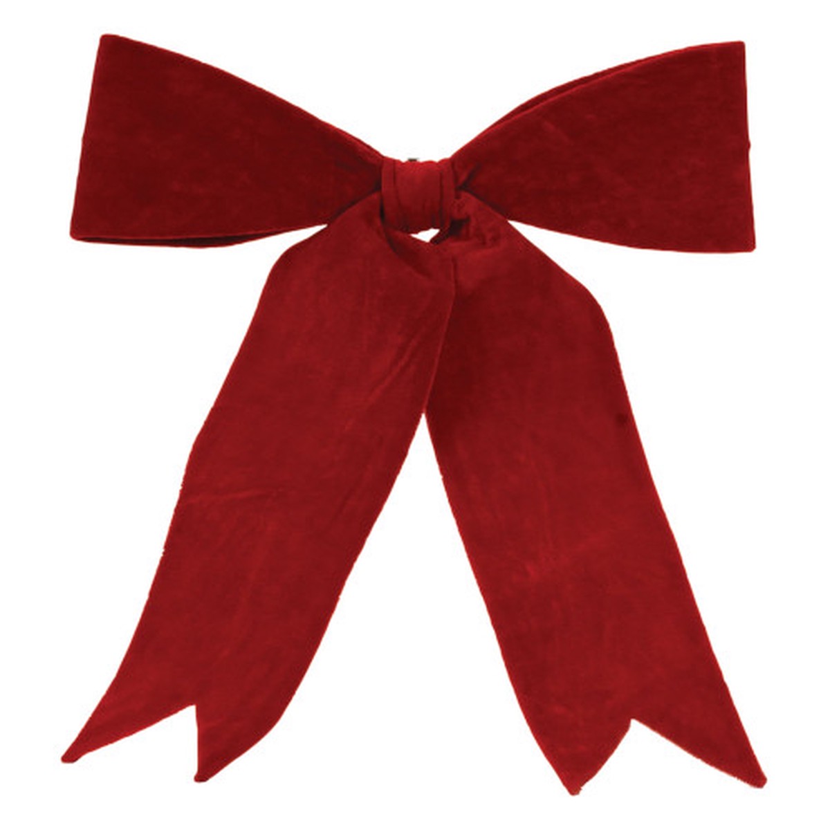 Wired Christmas Bow Decoration – 16.5″ – Red – Set of 2