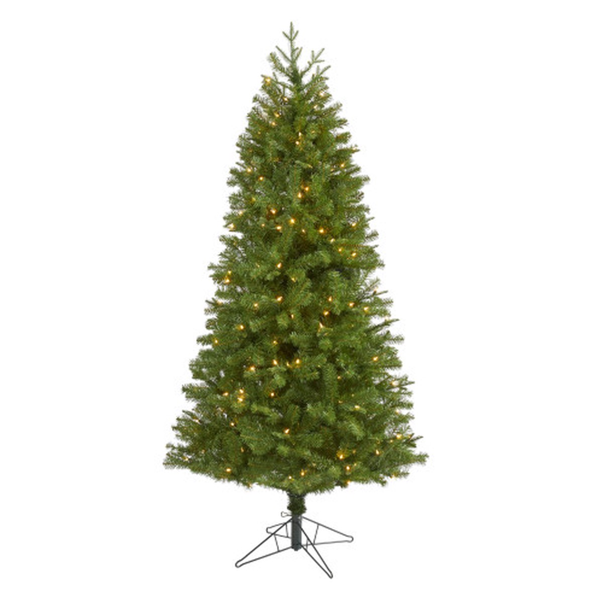 6.5′ Pre-Lit Vancouver Spruce Artificial Christmas Tree, Warm Clear LED Lights