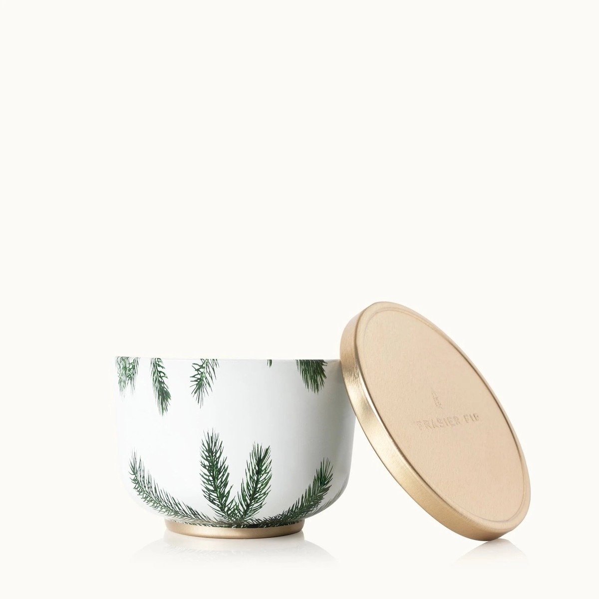 Frasier Fir Candle Tin with Gold Lid, 6.5 oz
