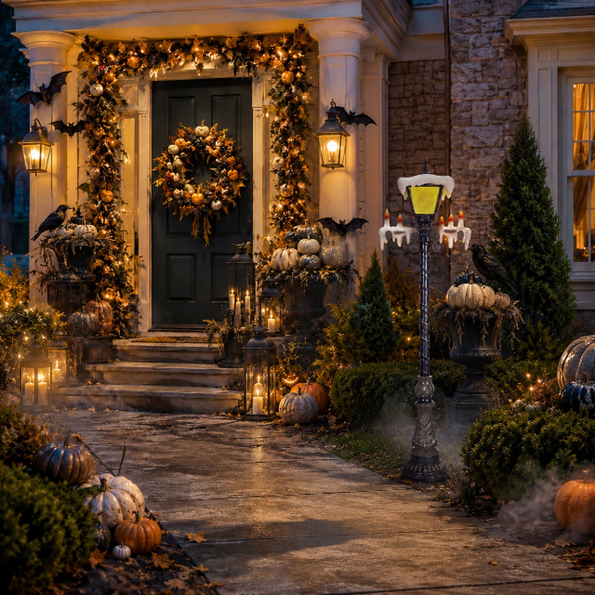 Large Candle Lamp Post Decoration, 84″