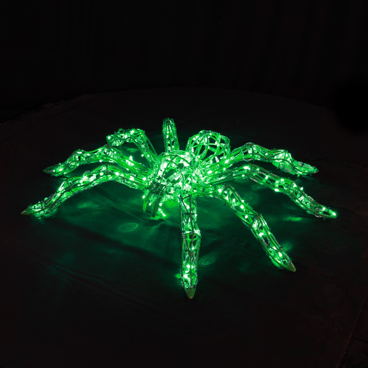 Large Halloween LED Spider Decoration, 20" - Spider Green
