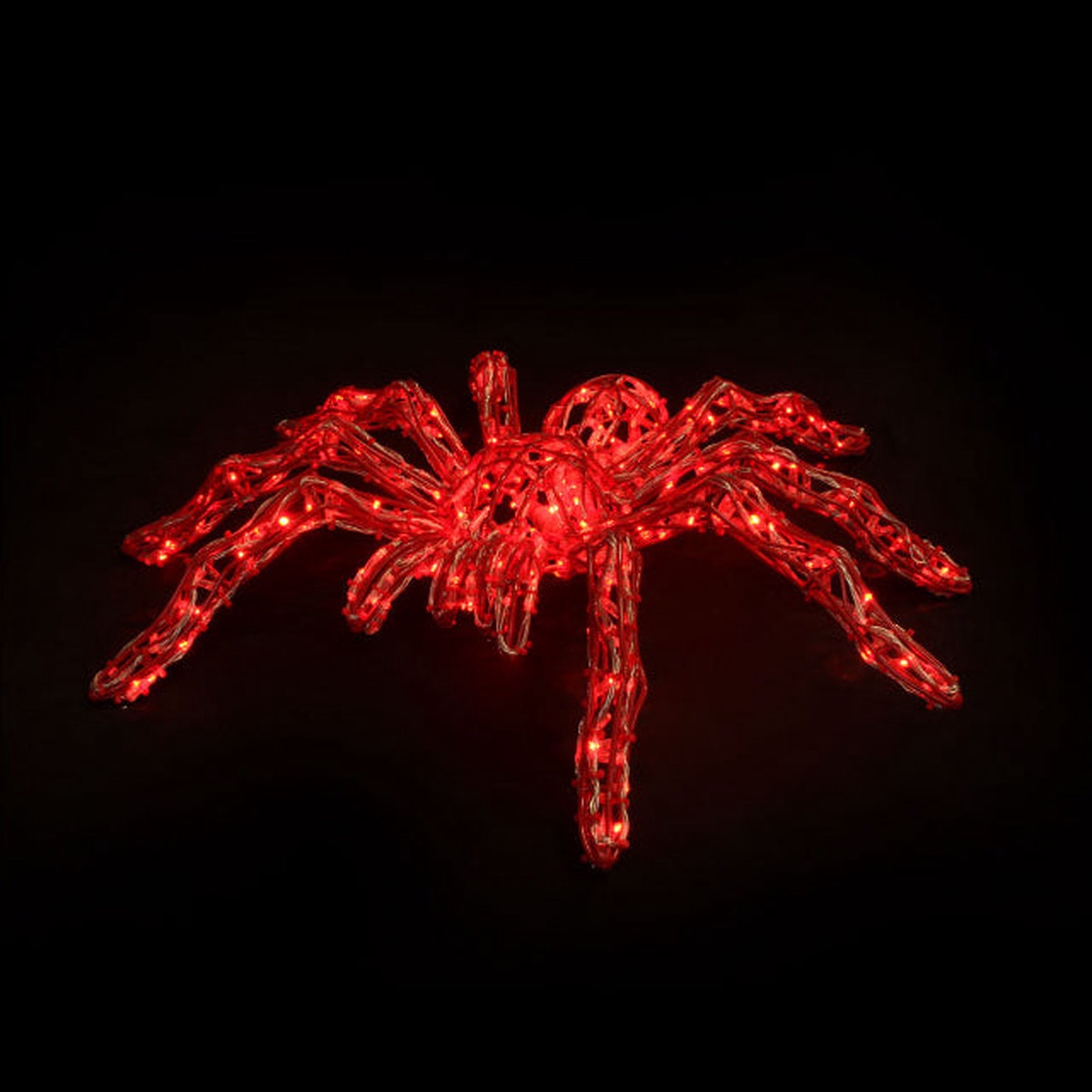 Large Halloween LED Spider Decoration, 20" - Spider Red