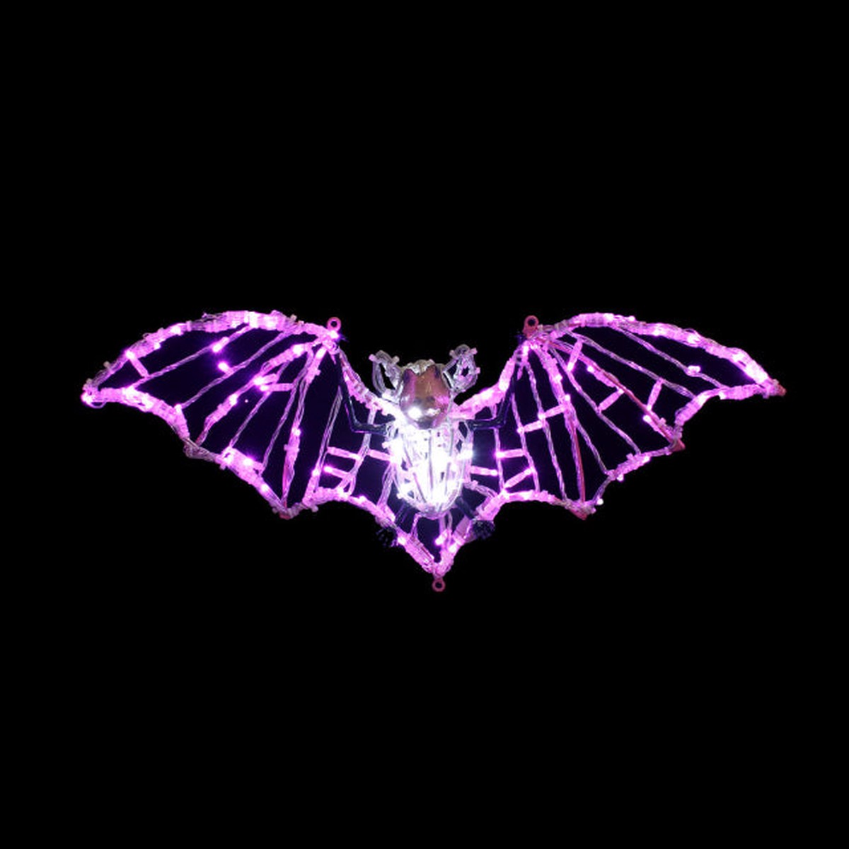 Large LED Bat Decoration, 31" - bat pink