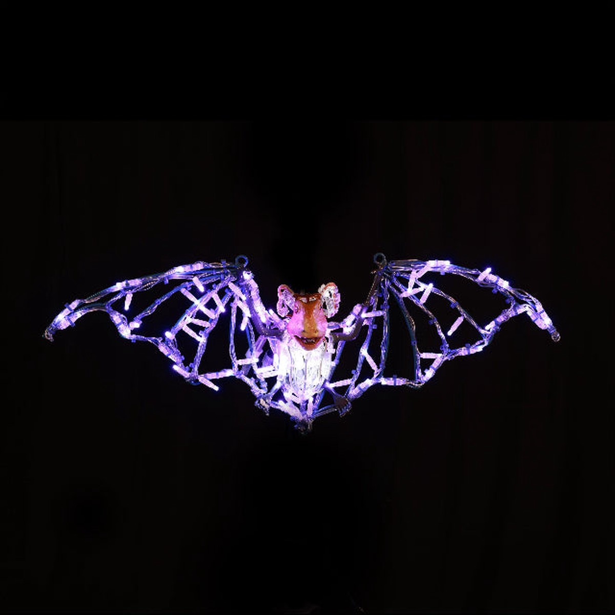 Large LED Bat Decoration, 31" - bat purple