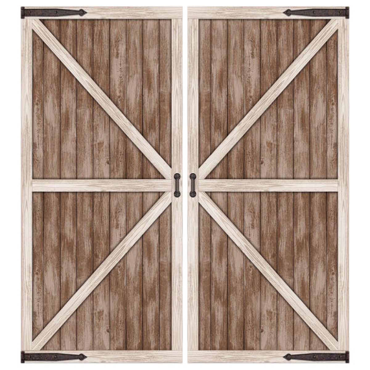 Western Barn Door Photo Prop Decoration – 7′ – Brown