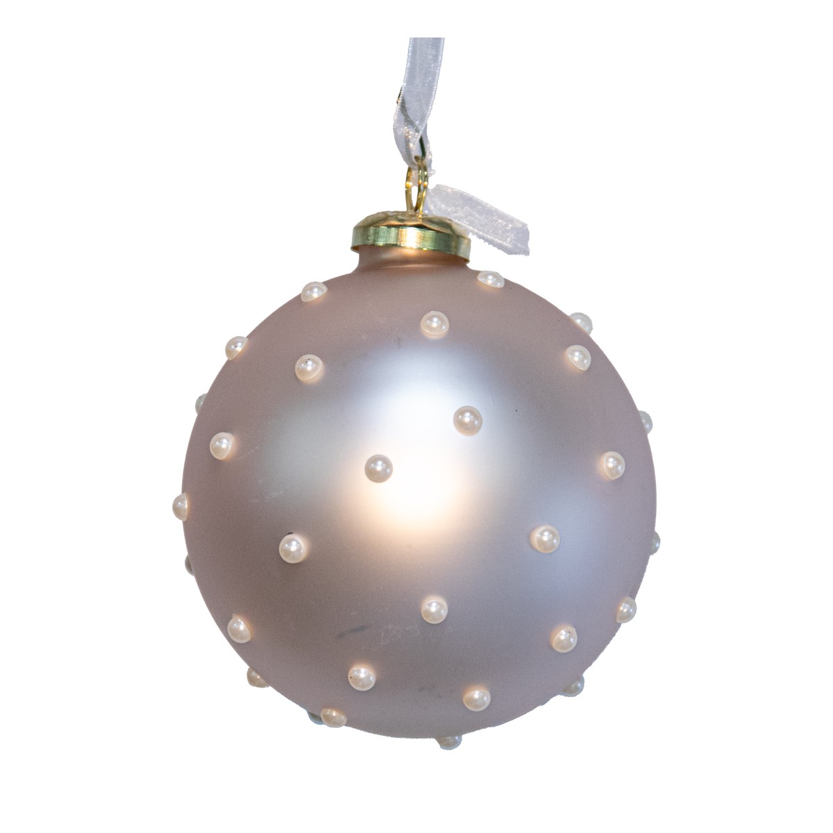 4 Pearl Glass Ball Ornament