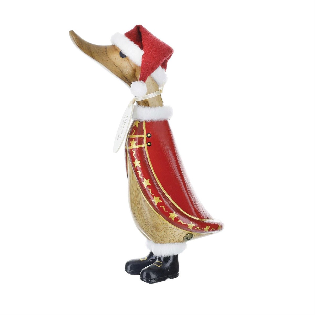 Christmas Duckling Figurine, 8.5″ (3 styles – sold individually) – 3 – Santa Cape