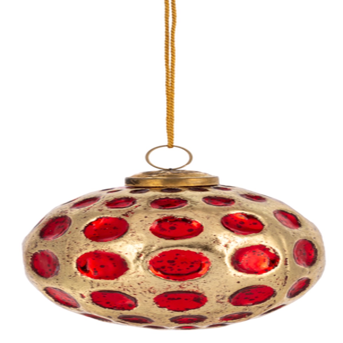 Textured Cranberry Kugel Ball Glass Ornaments (6 Styles - Sold Individually) - 6