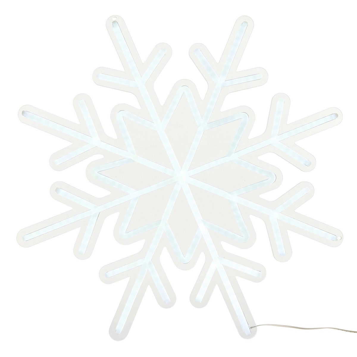 Neon LED Snowflake, 19.25" (White)