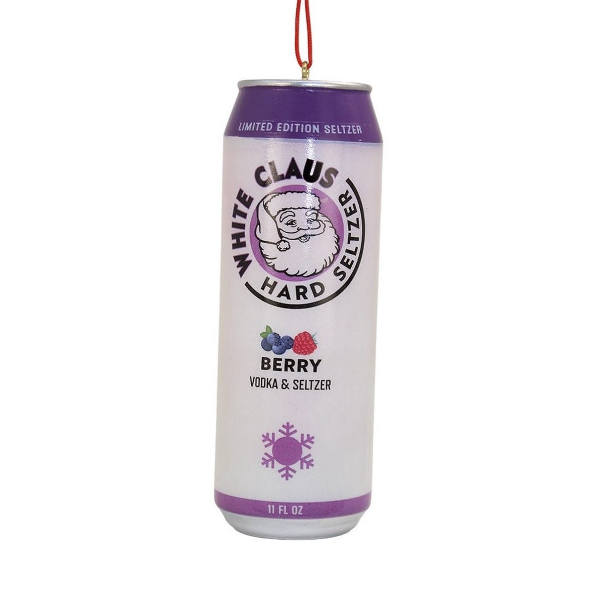 White Claus Hard Seltzer Ornament, 4.375″ (3 styles – sold individually) – 2 – Berry