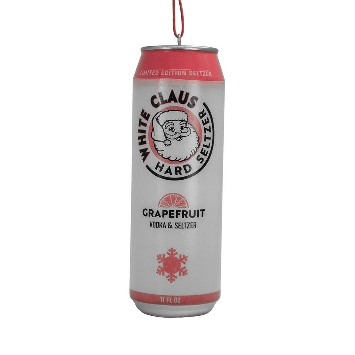 White Claus Hard Seltzer Ornament, 4.375″ (3 styles – sold individually) – 3 – Grapefruit