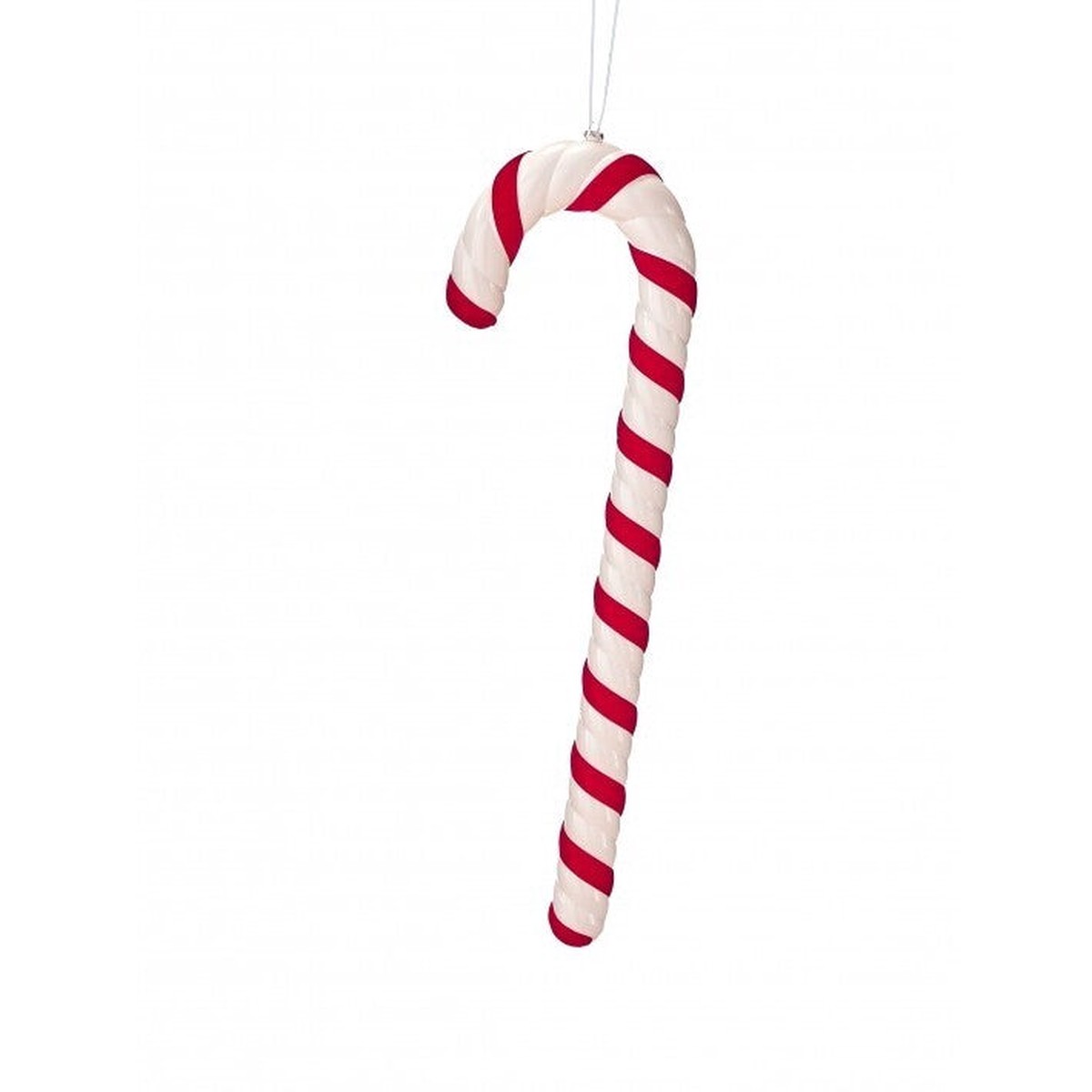 VP “Ceramic” Velvet Candy Cane Ornament, 36″