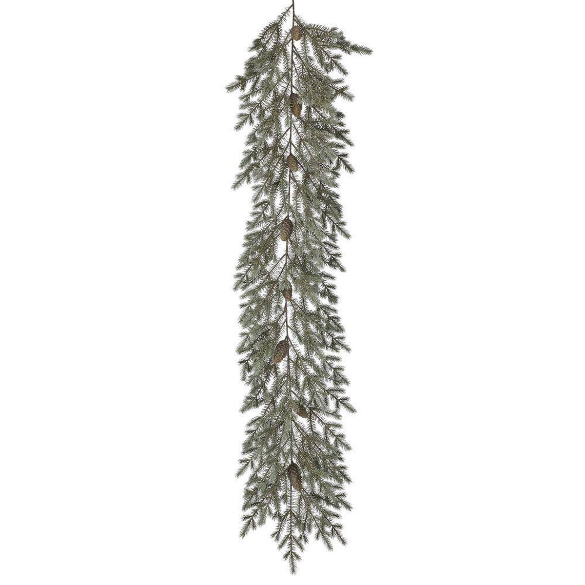 Wild Forest Spruce Garland W/Cones, 72″ (Green/Blue)