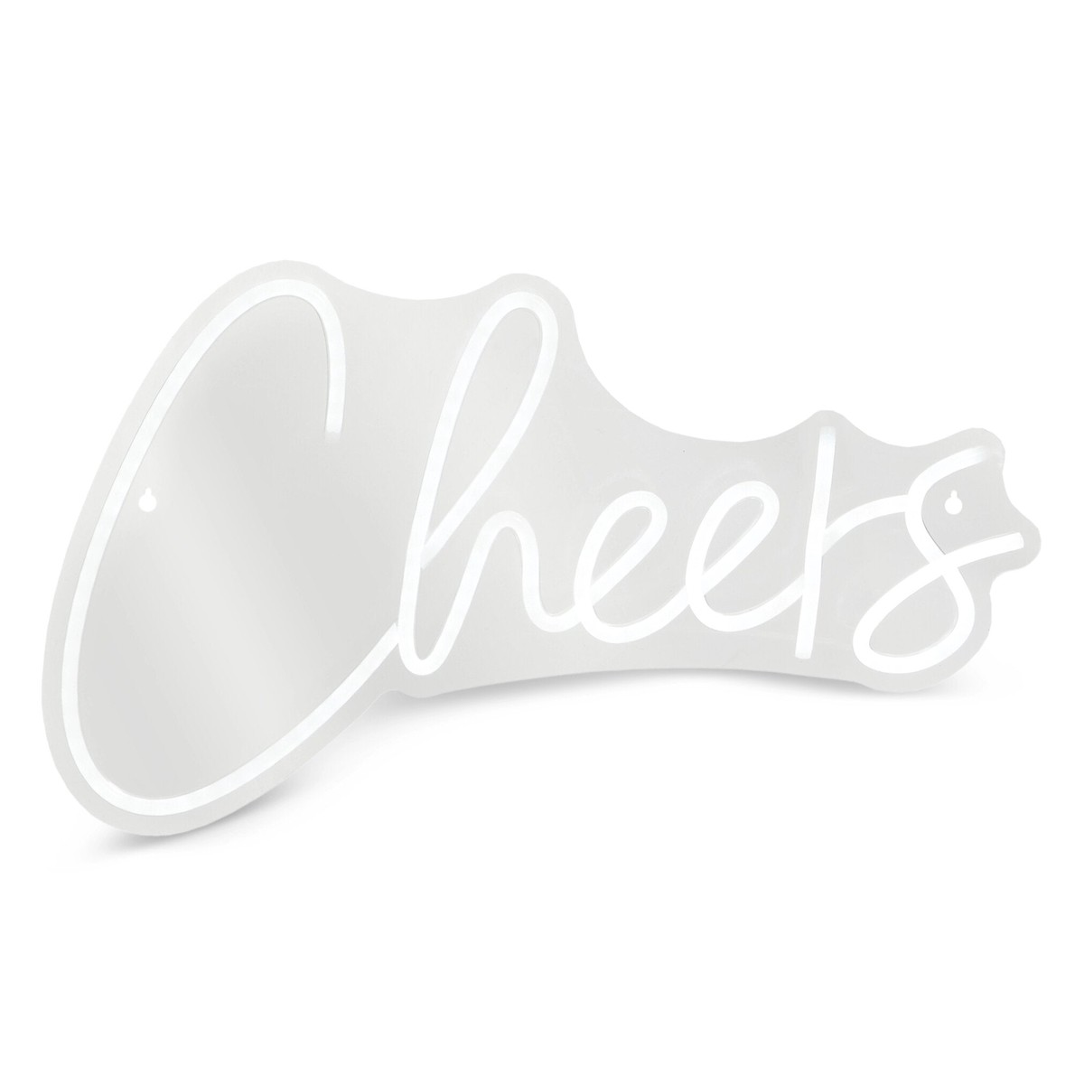 Cheers Neon Sign, 18″ (White)