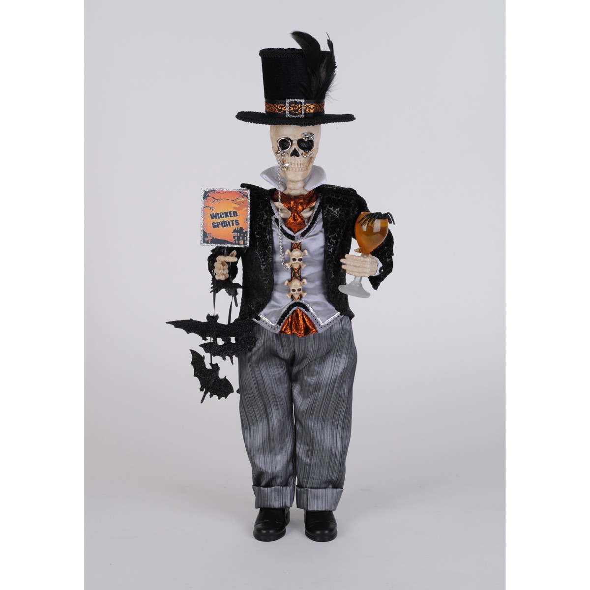 Wicked Spirits Skeleton Figurine, 24″