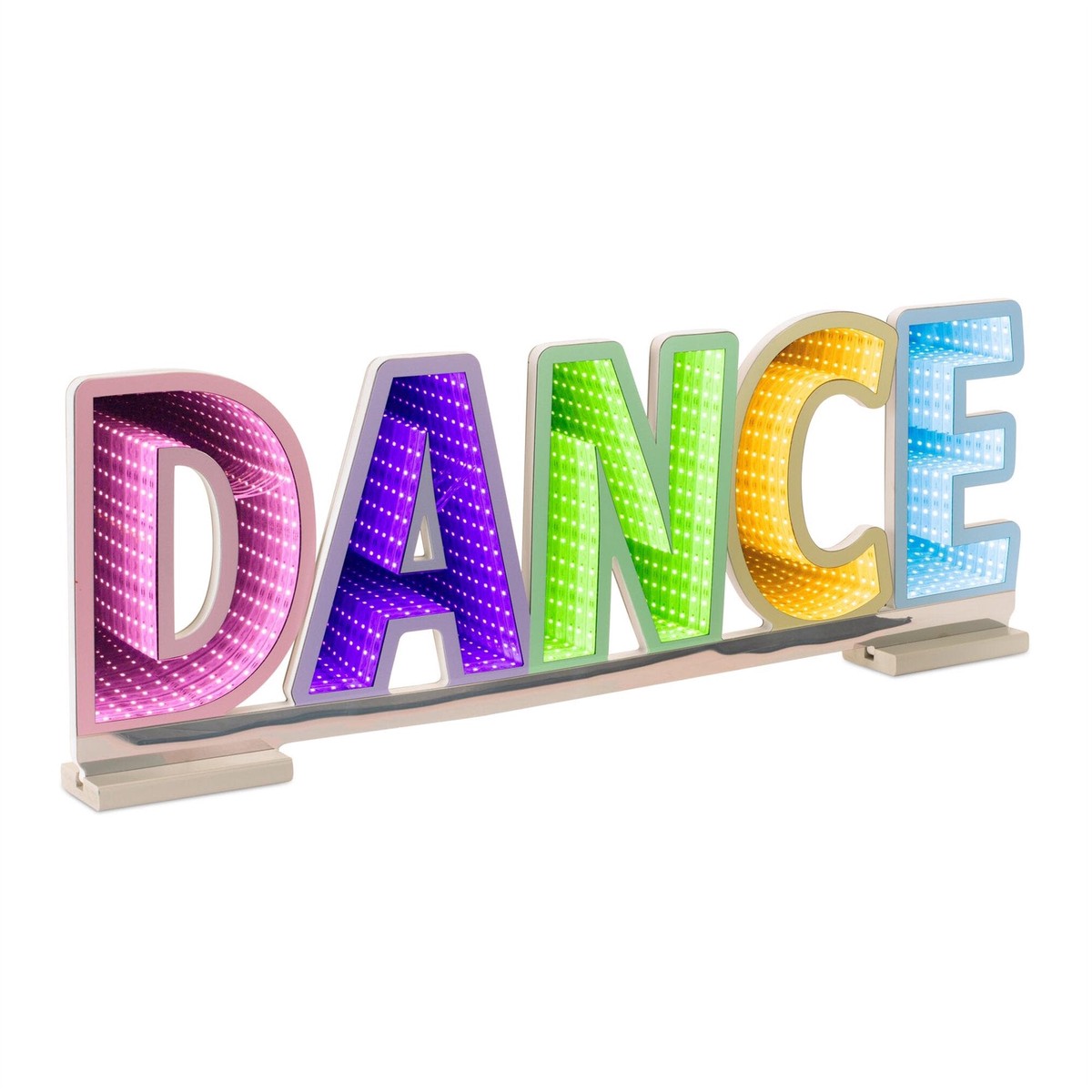 “DANCE” Sign Infinity Light, Acrylic, W/ UL Plug, 34.5″ x 12″
