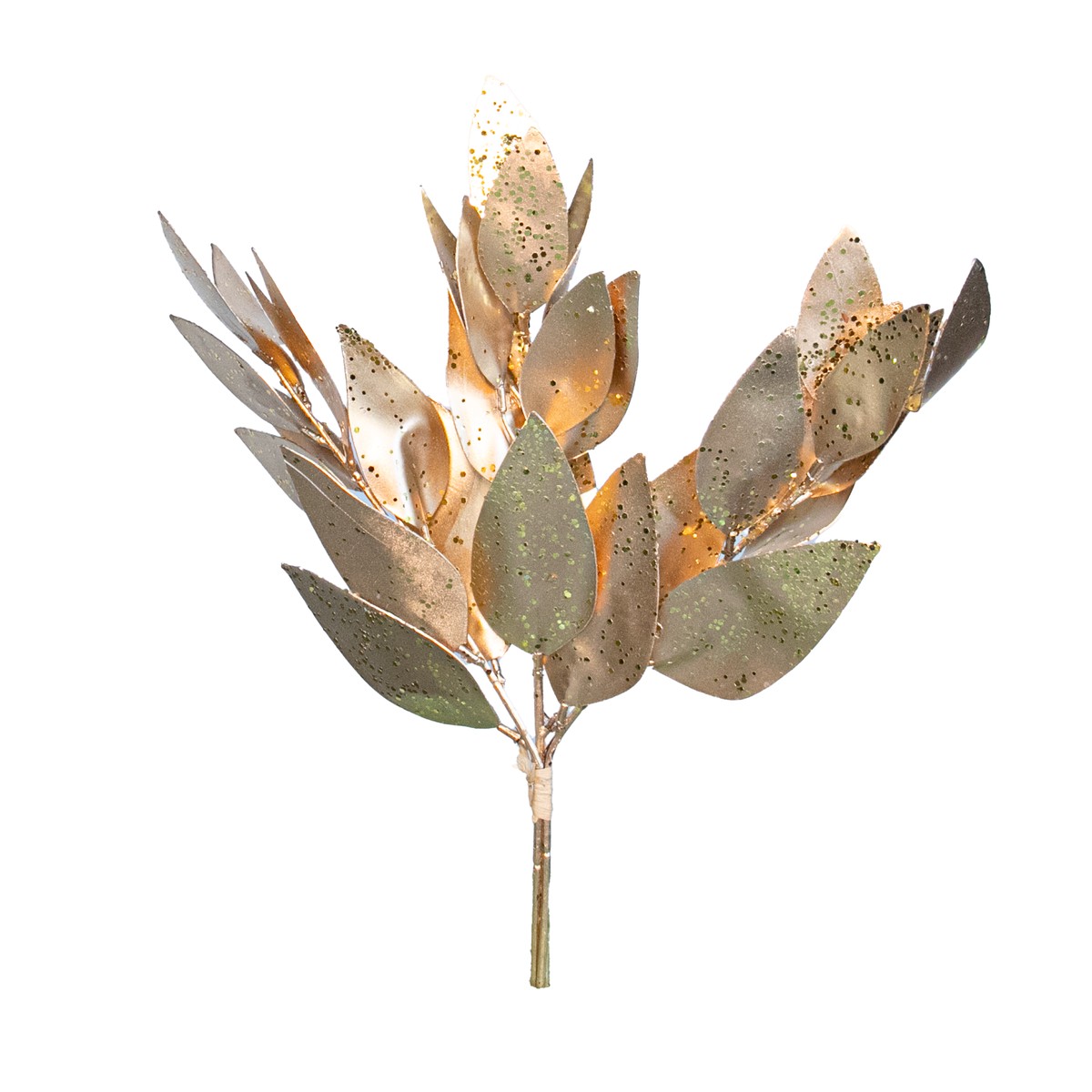 15.5″ Gold Metallic Eucalyptus