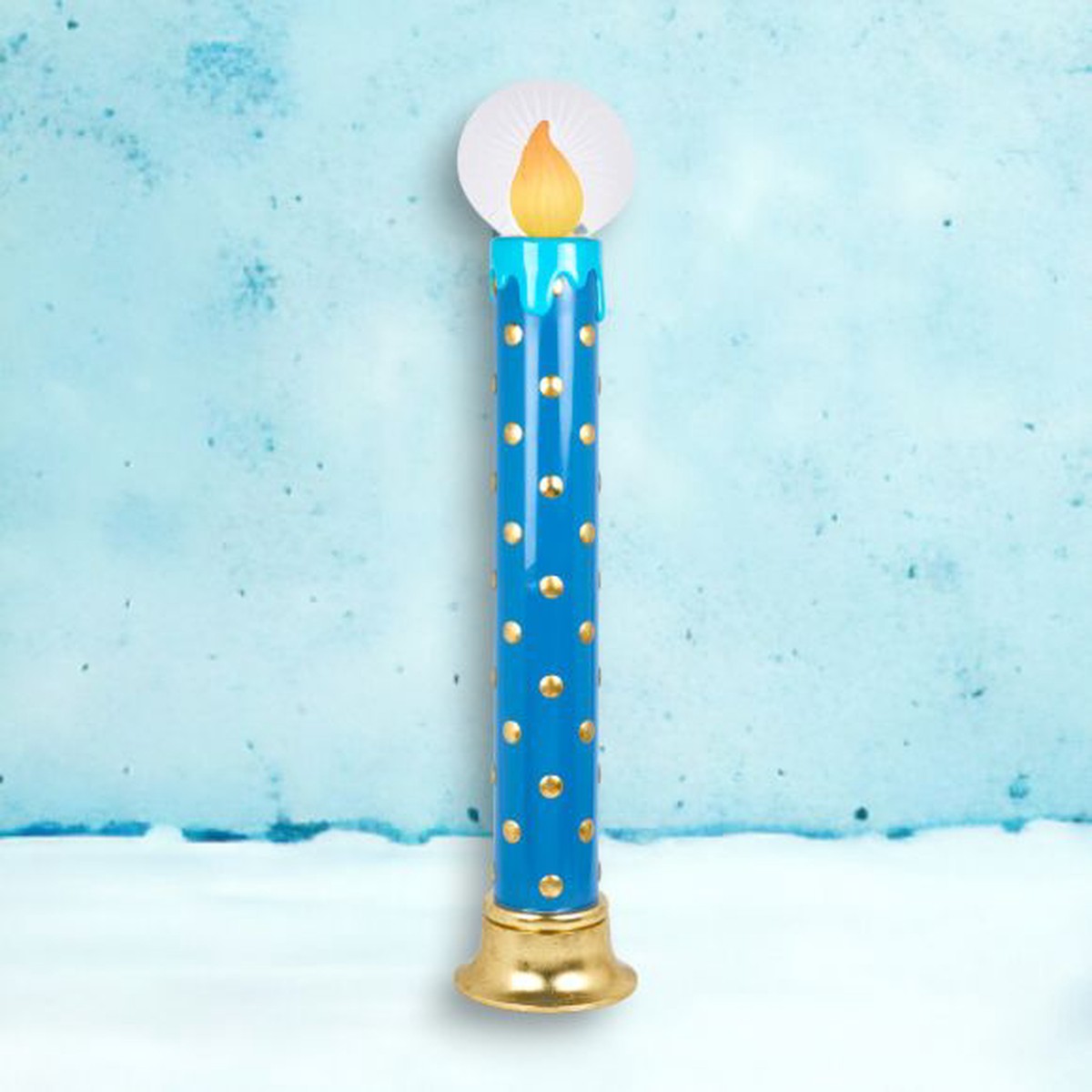 Vintage Blue LED Candle Display, 51″