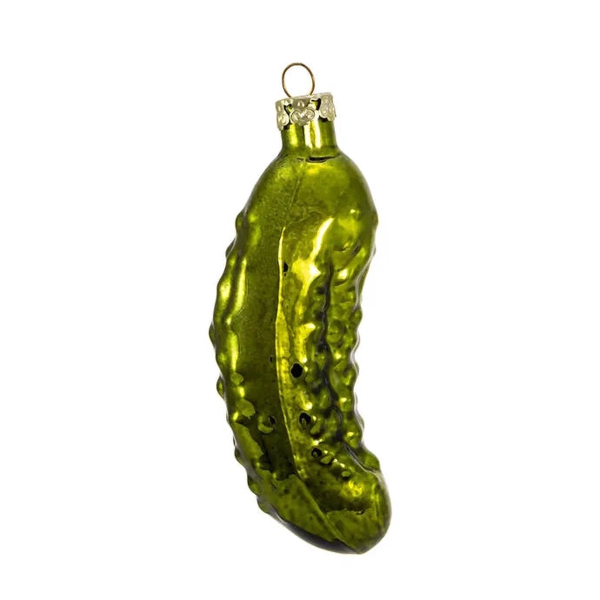 4″ Hand-Blown Glass Pickle Ornament