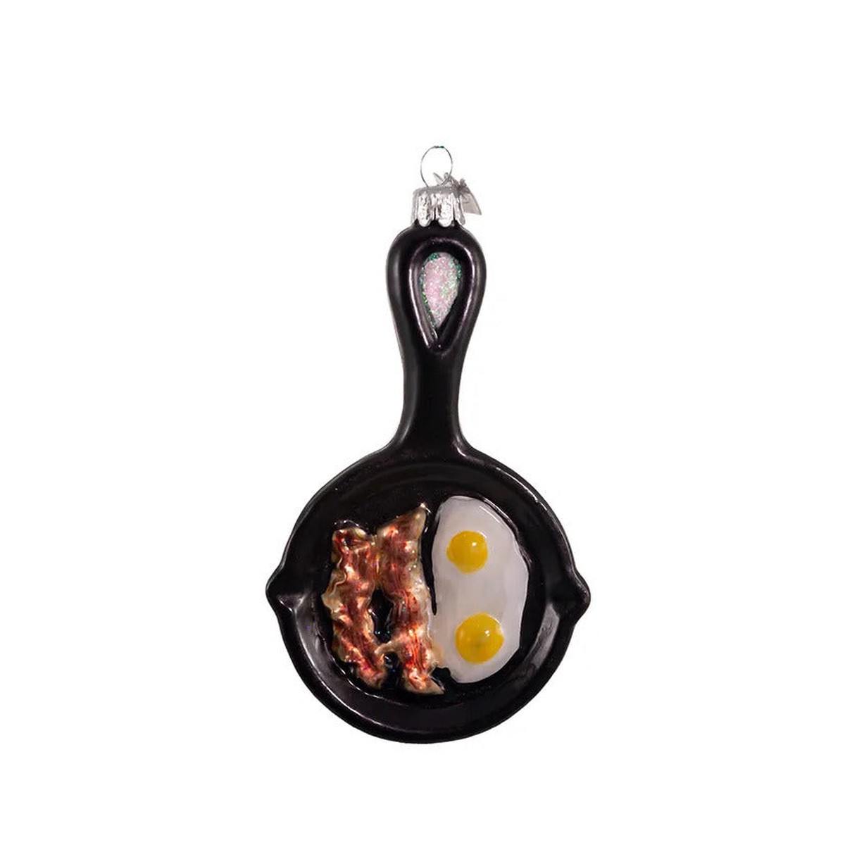 5″ Noble Gems Glass Frying Pan Ornament