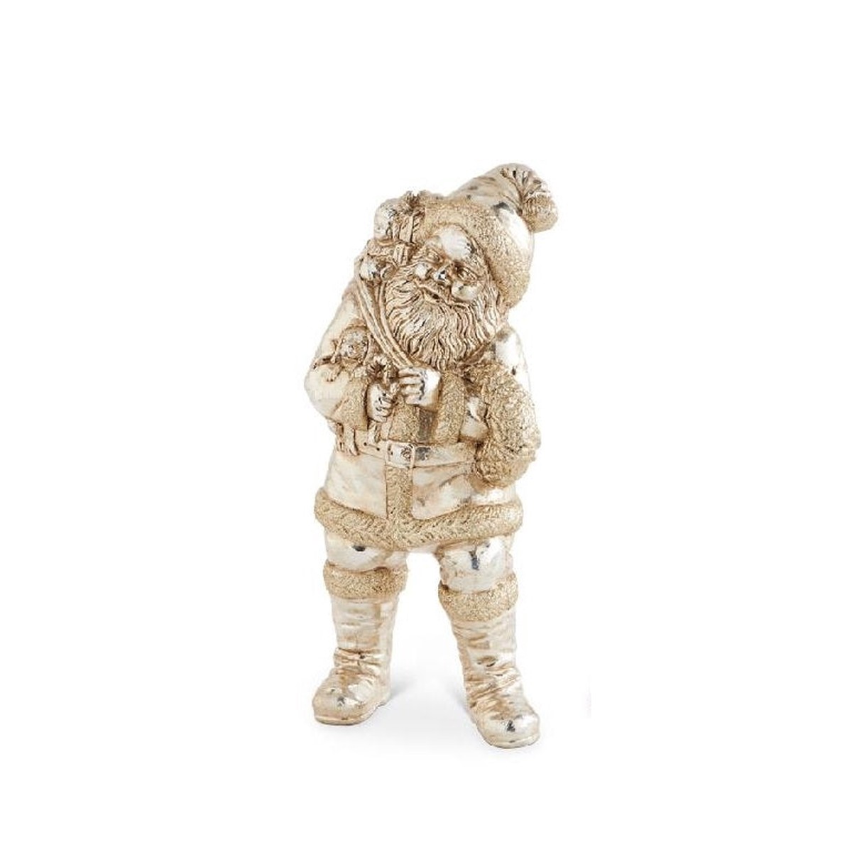 Antique Silver Santa, 10″ (3 styles – sold individually) – 1 –