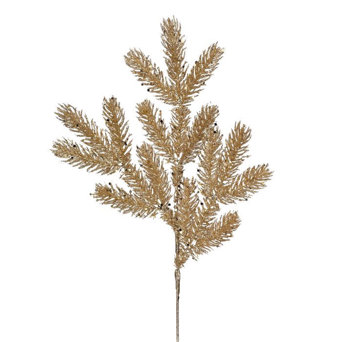 Sequin Glitter Spruce Spray, 21″ (Champagne)