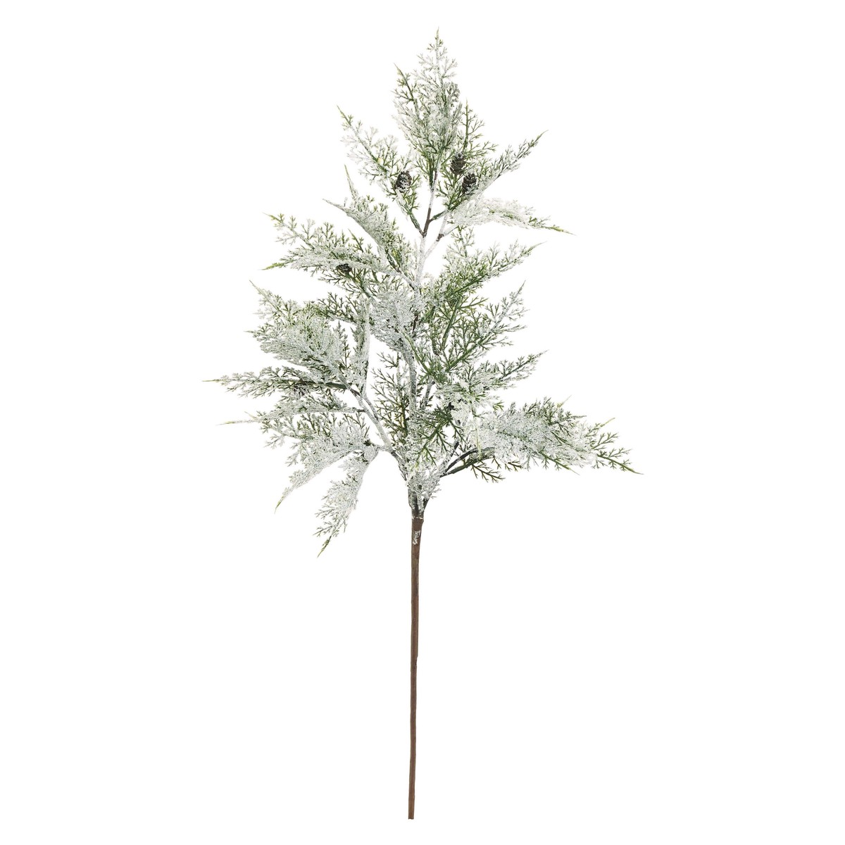 Snow Cedar Branch, 36″ (PE, Green & White)