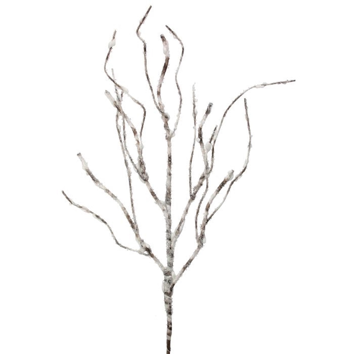Snow Covered Frosted Birch Stem, 29″