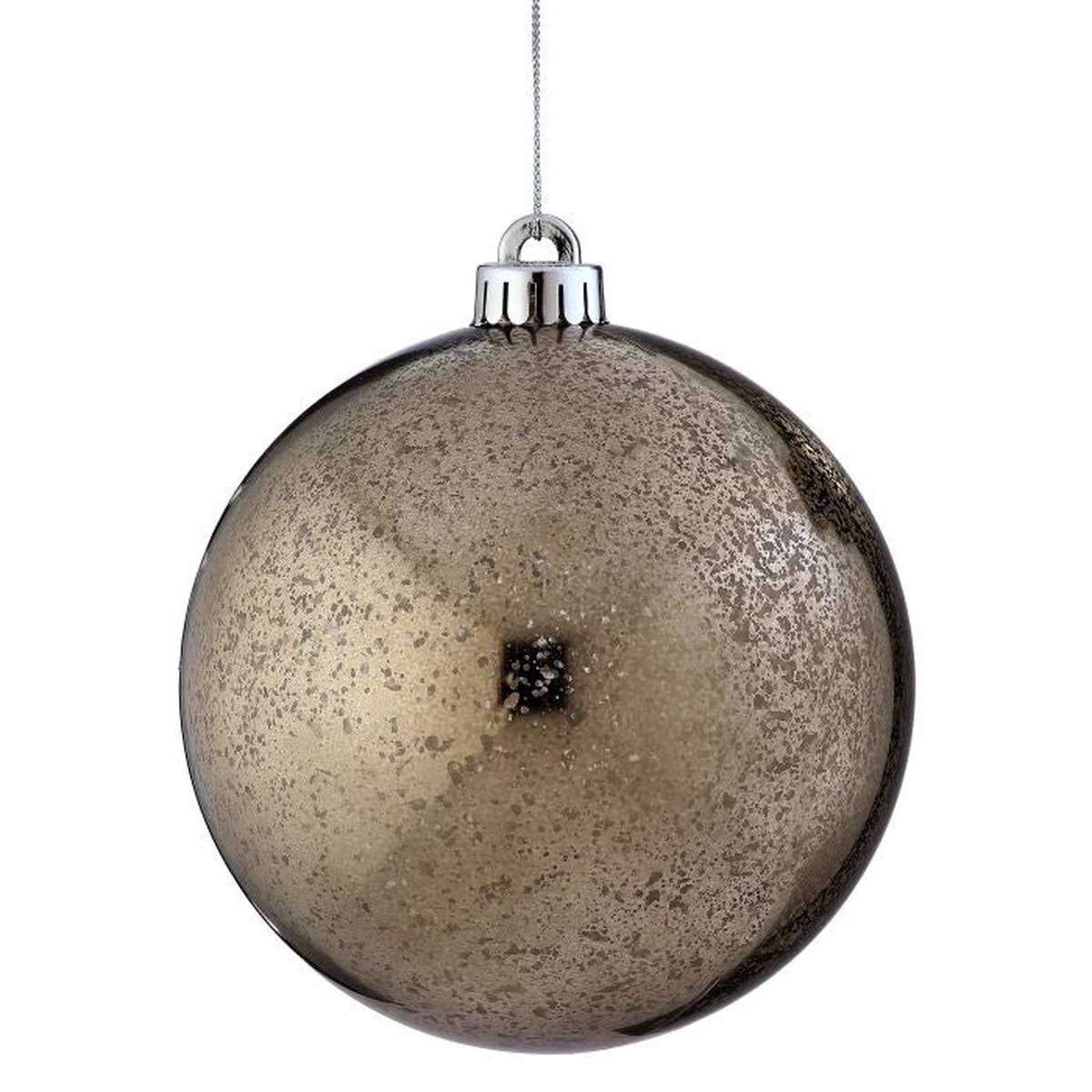 VP Mercury Ball Ornament, 5.5″ (Set of 2) (Mocha)