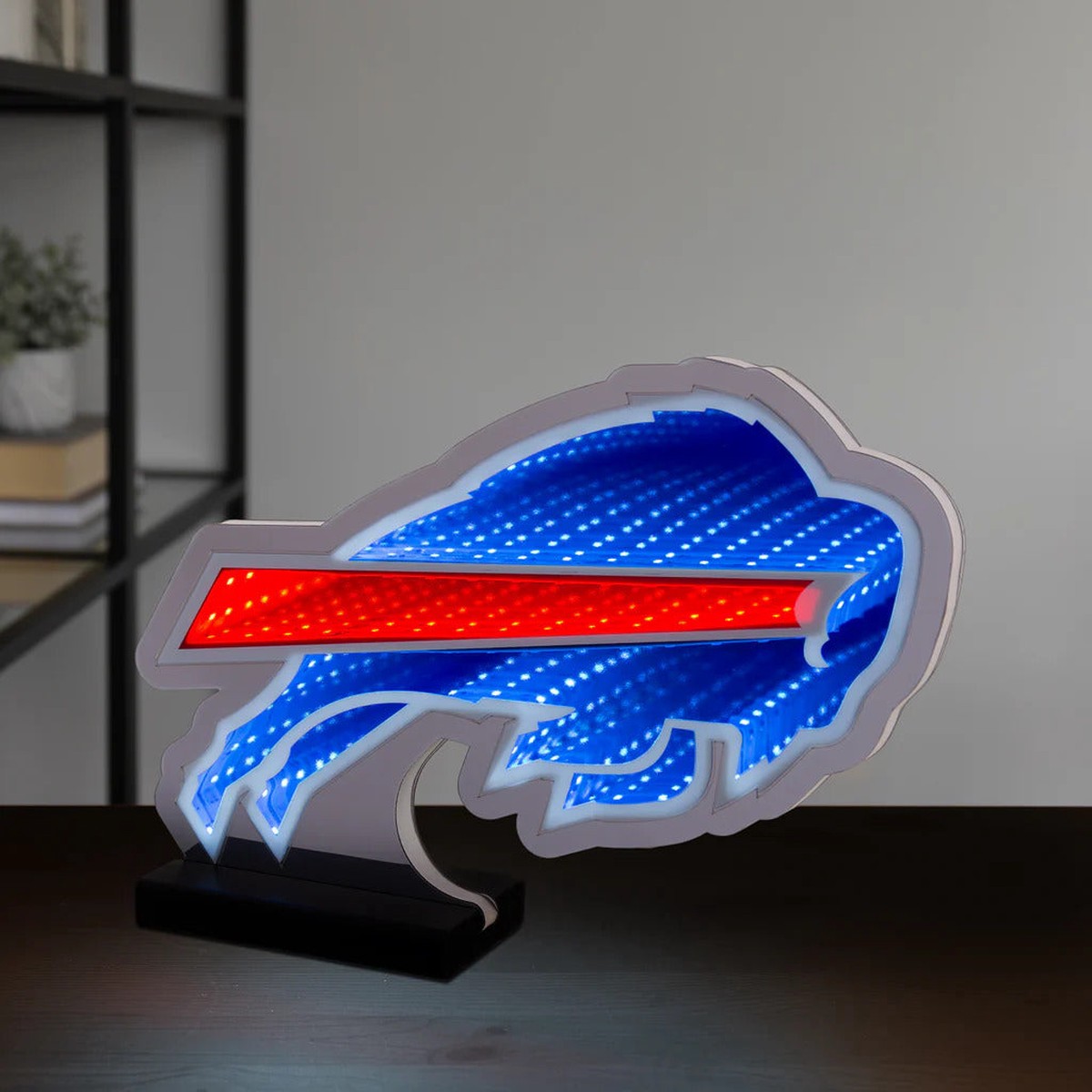 Buffalo Bills Logo Sign, LED Infinity Light, Acrylic, w/UL Plug, 9″