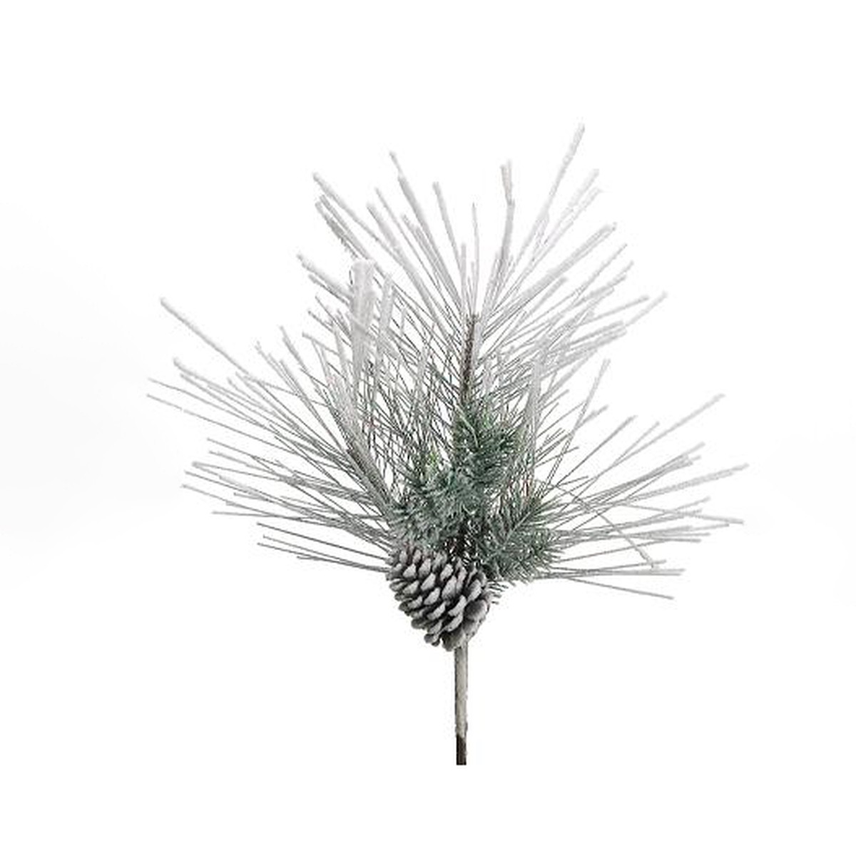 Snow Pine Spray w/ Cone, 18″
