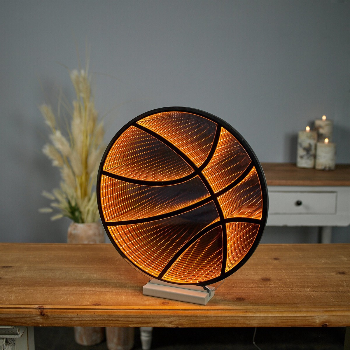 Basketball Infinity Light w/ UL Plug, 17″, Acrylic