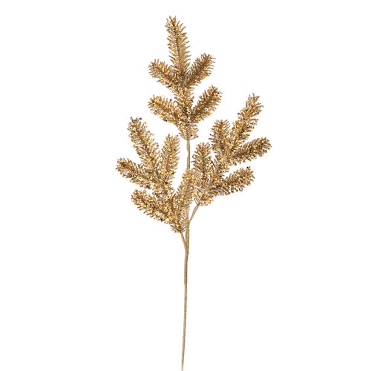 30″ Glittered Gold Pine Spray