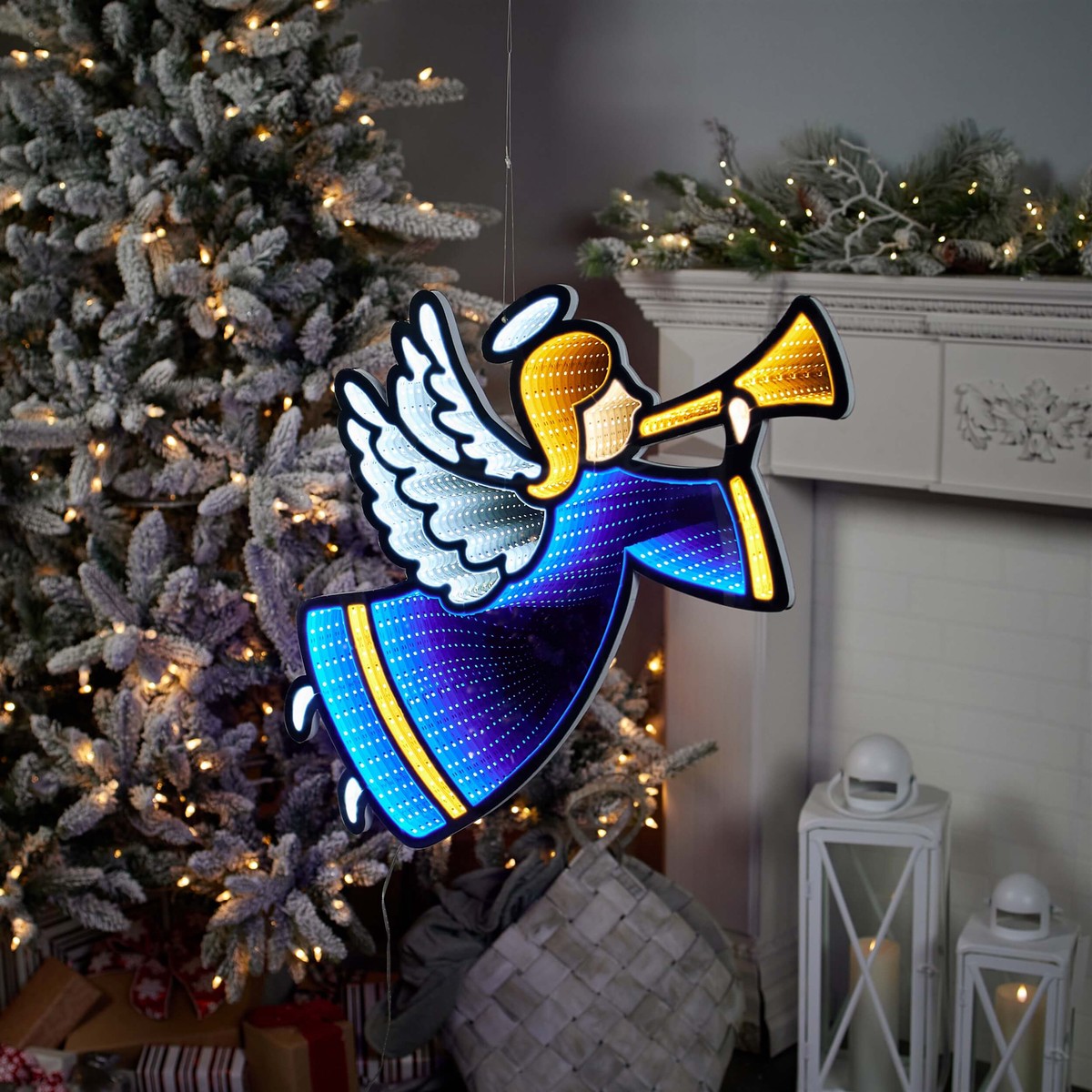 Angel Infinity Light, Acrylic w/UL Plug, 25.5″