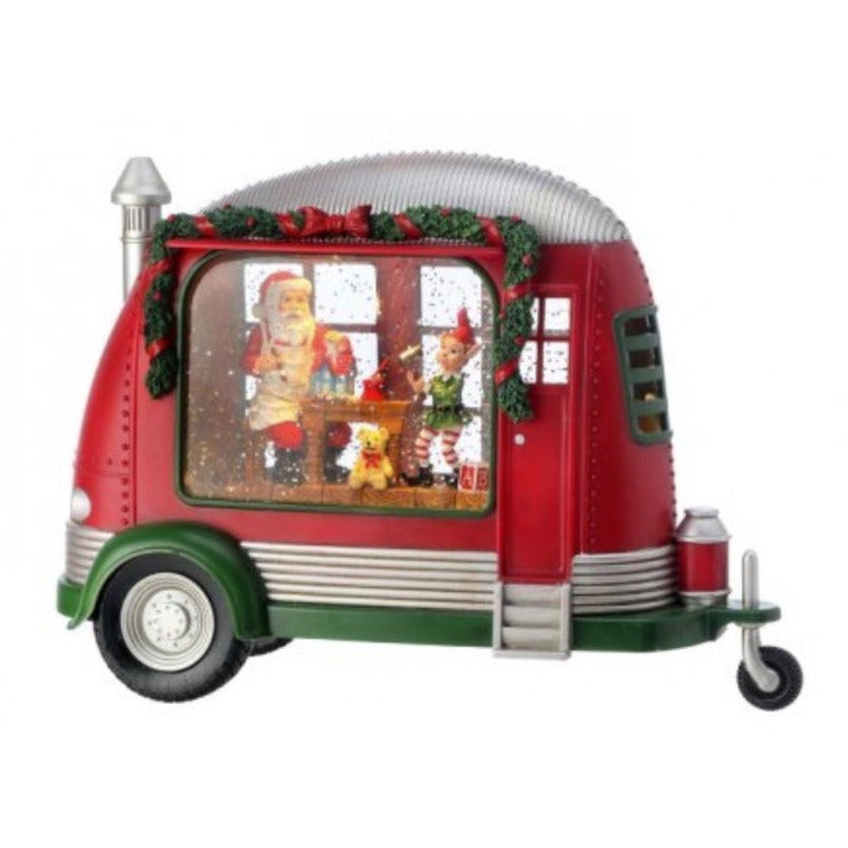 11 Santa Toy Trailer Water Globe