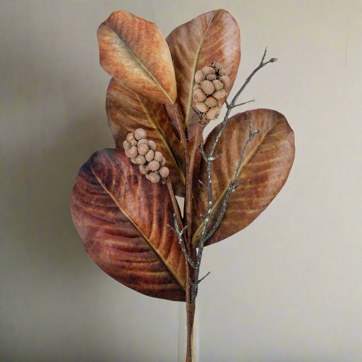 25″ Harvest Magnolia Spray