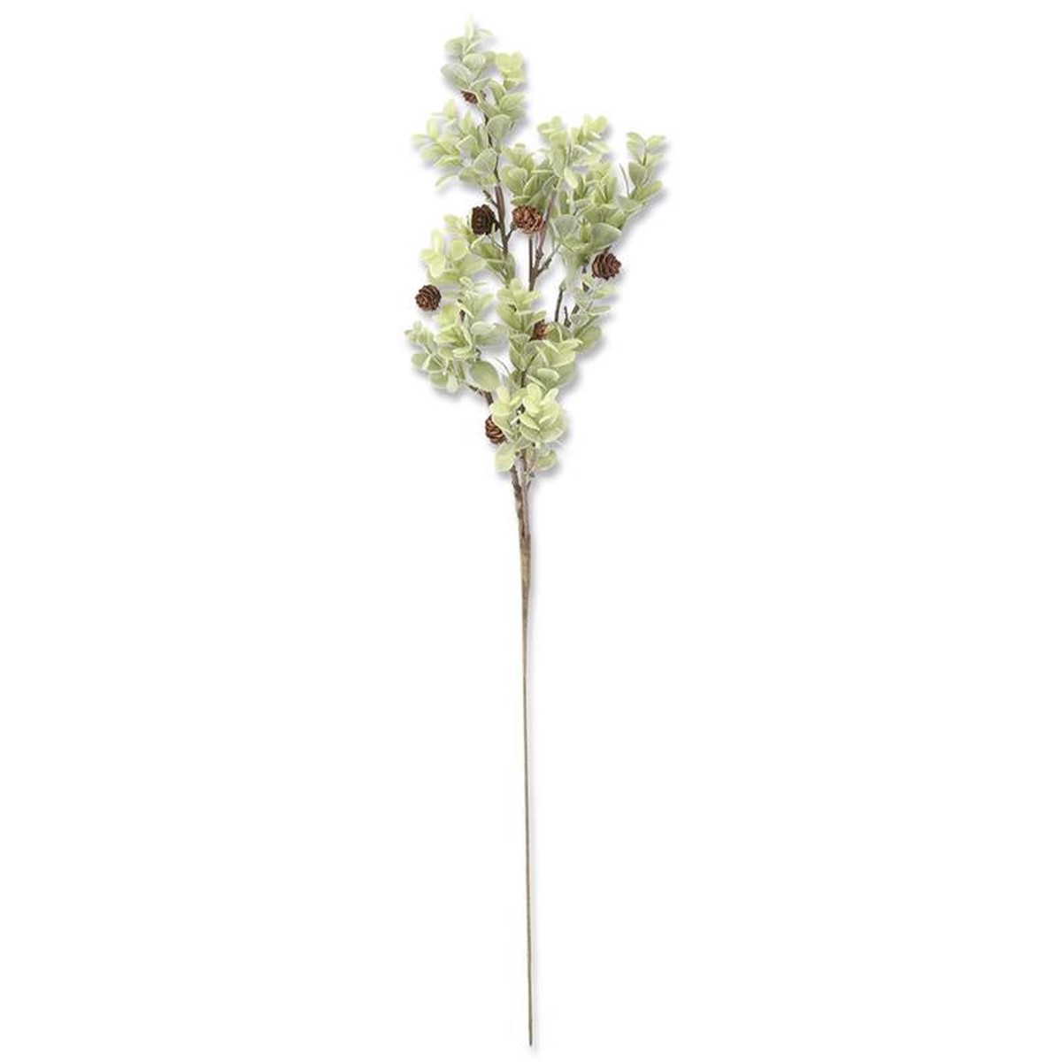 27″ Powered Eucalyptus Stem w/Mini Pinecones