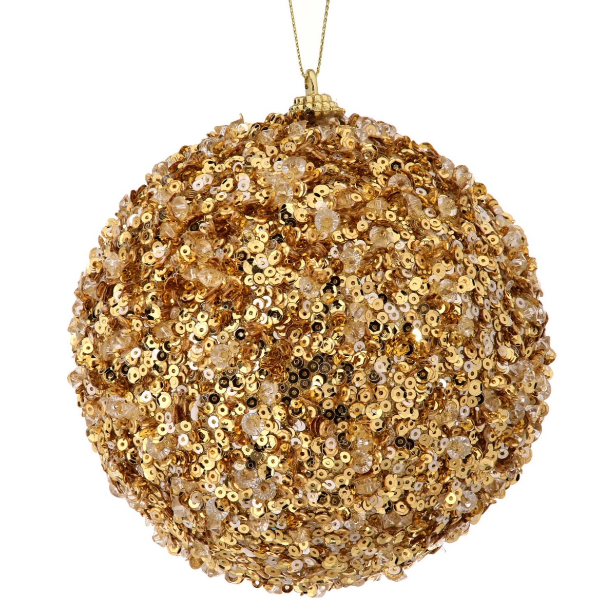 5″ Ice/Sequin Ball Ornament
