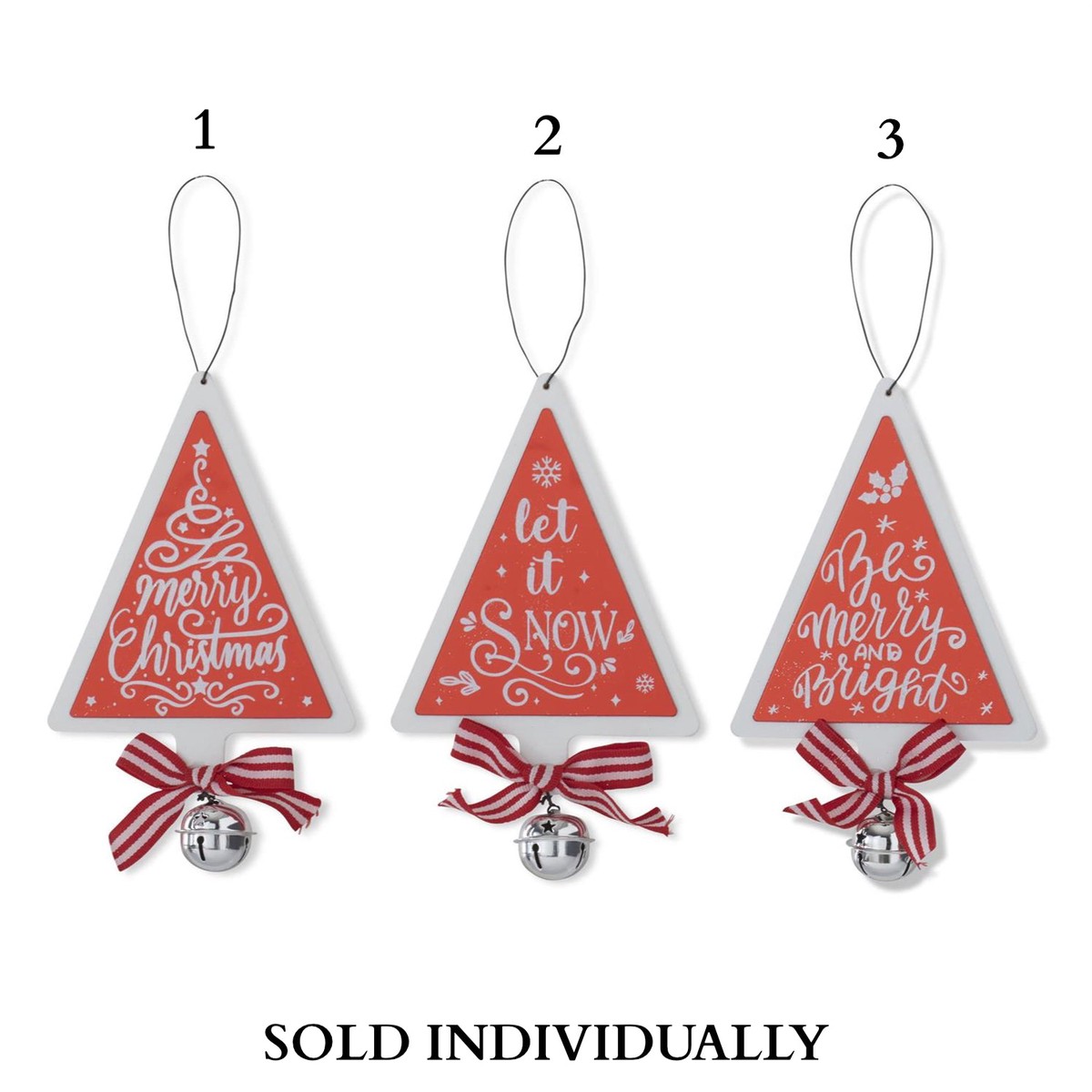 6″ Holiday Message Tree Ornament (3 styles – sold individually)