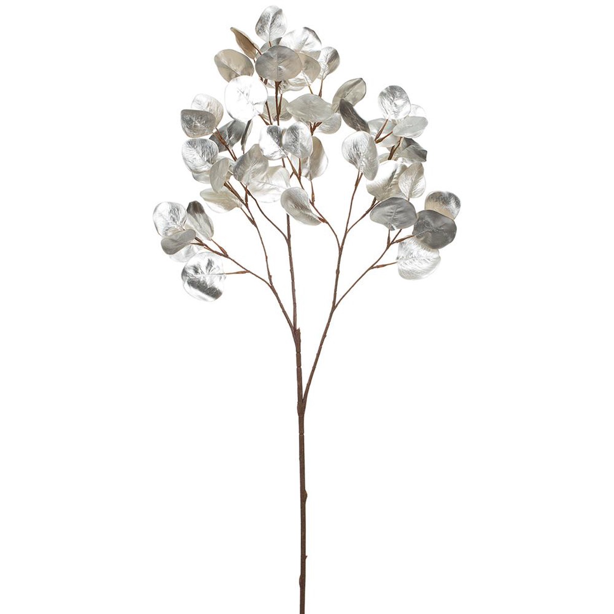36″ Metallic Eucalyptus Leaf Spray (Silver)