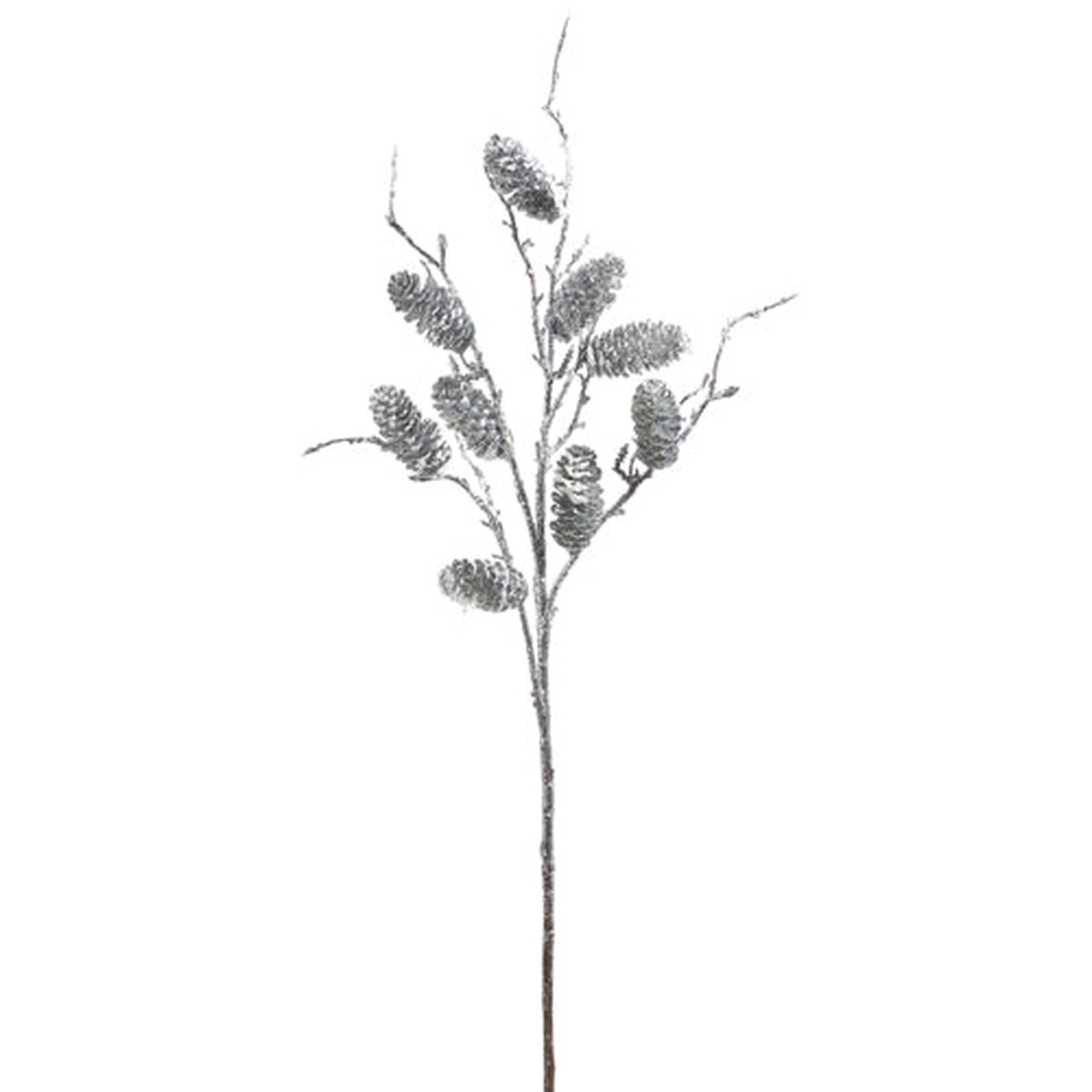 36″ Snowy Pinecone Spray