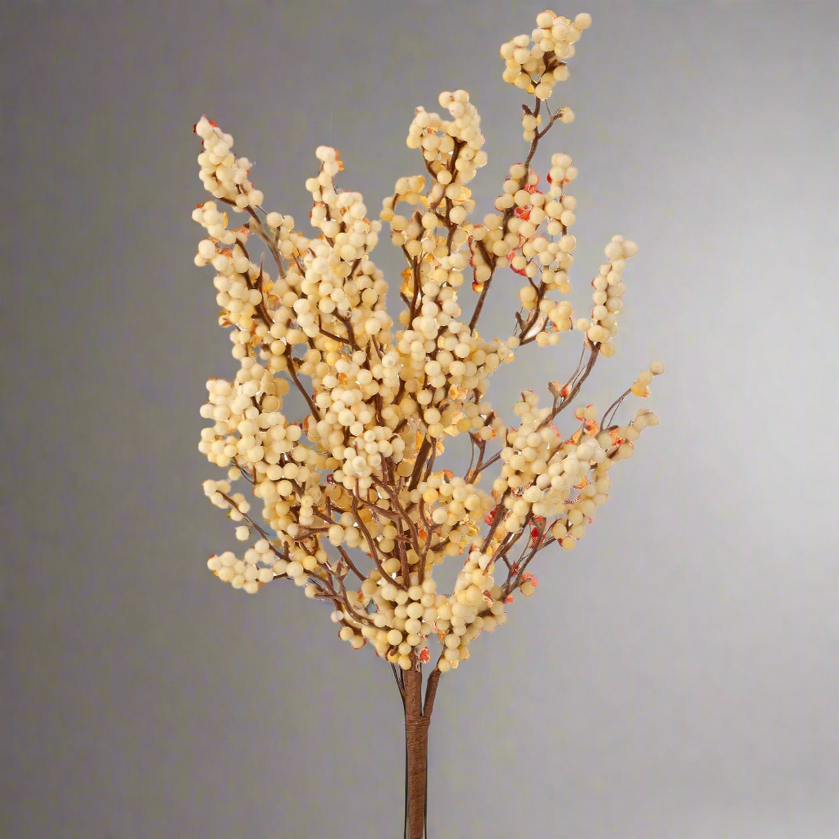 Autumn Berry Spray, 21″ (Cream)