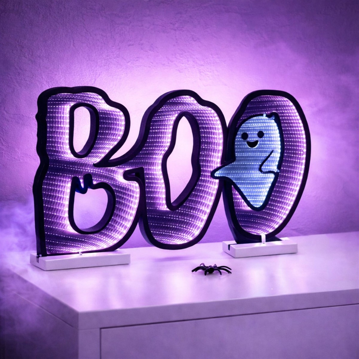 BOO/Ghost Infinity Light 23.5″L x 16″H Acrylic w/UL Plug