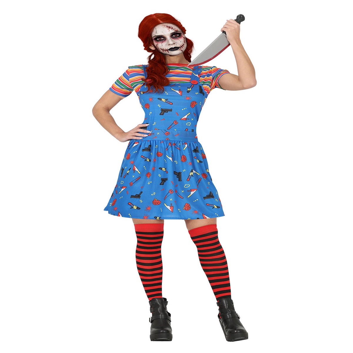 Killerpuppe Damen Kostmkleid