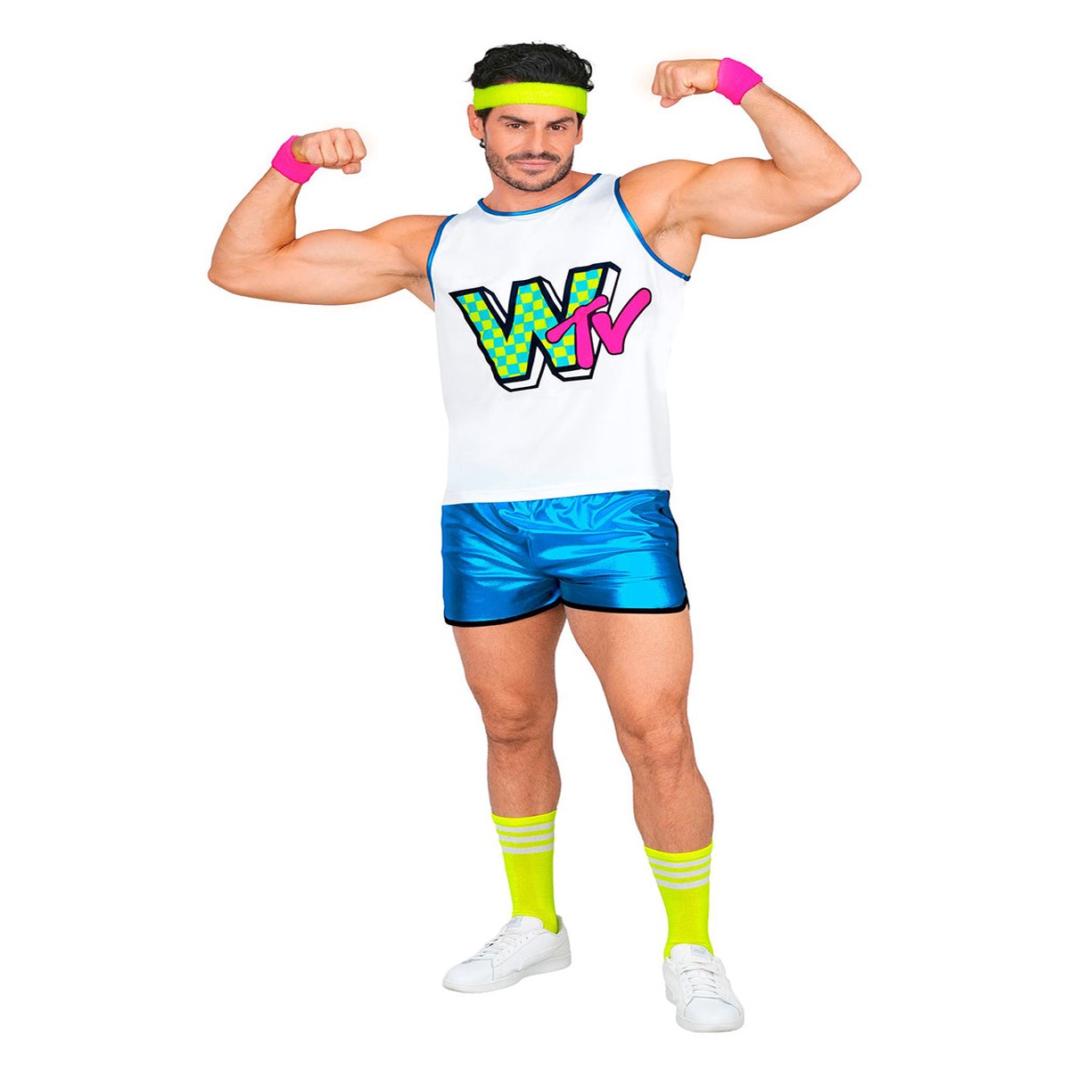 80er Jahre Aerobic Star Herren Kostm