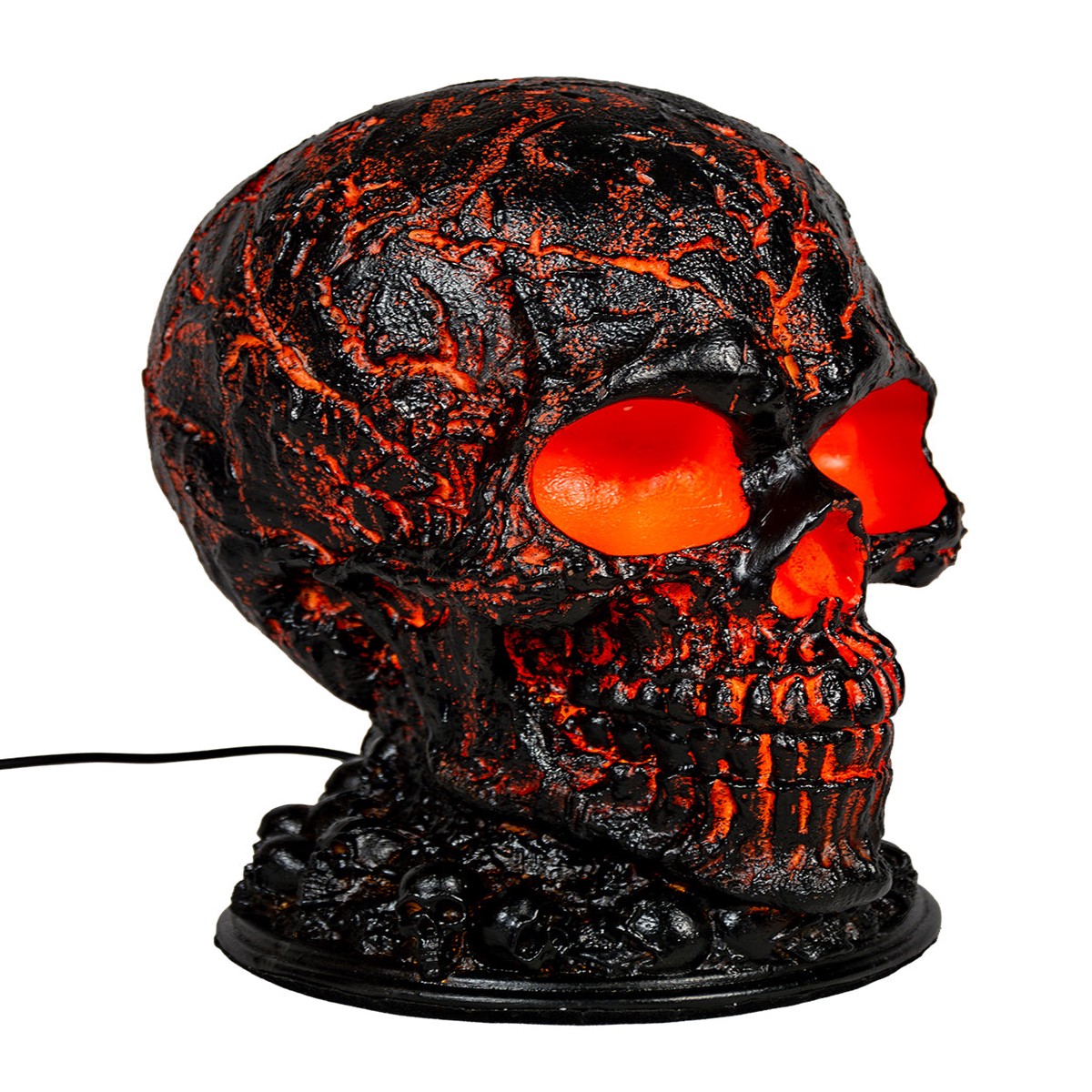 “Lava Stein” Totenkopf Lampe 20cm