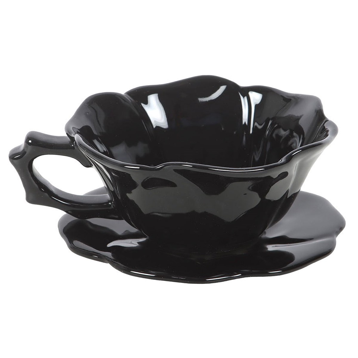 “Black Rose” Teetasse & Unterteller