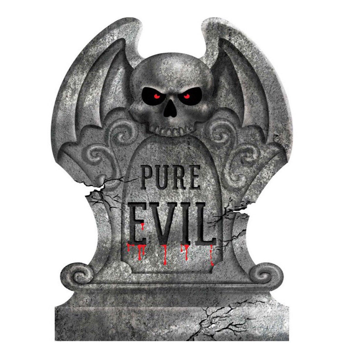 “Pure Evil” Halloween Grabstein 56cm