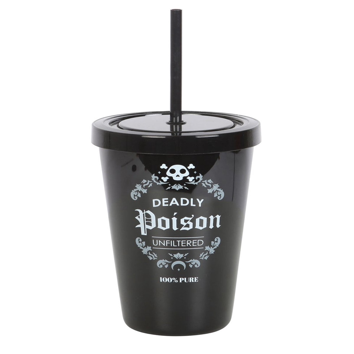 “Deadly Poison” Getrnkebecher mit Trinkhalm