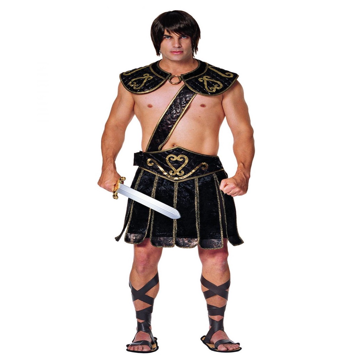 5-tlg. Gladiator Kostm mit Sandalen